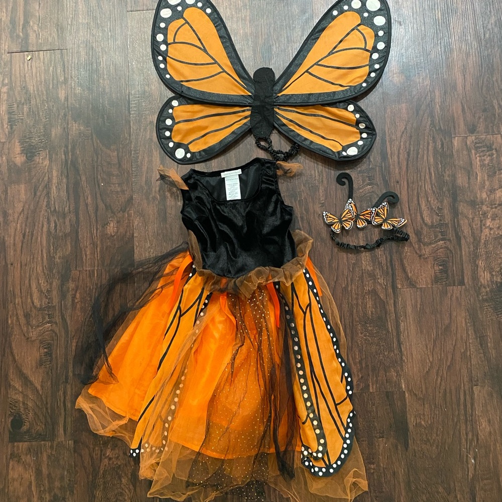 Pottery Barn Monarch Butterfly Costume 4-6